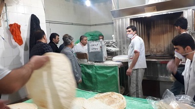 نظارت بر نانوایی های سطح شهرستان ملایر/حضور بازرسان دستگاه های مسئول در نانوایی ها