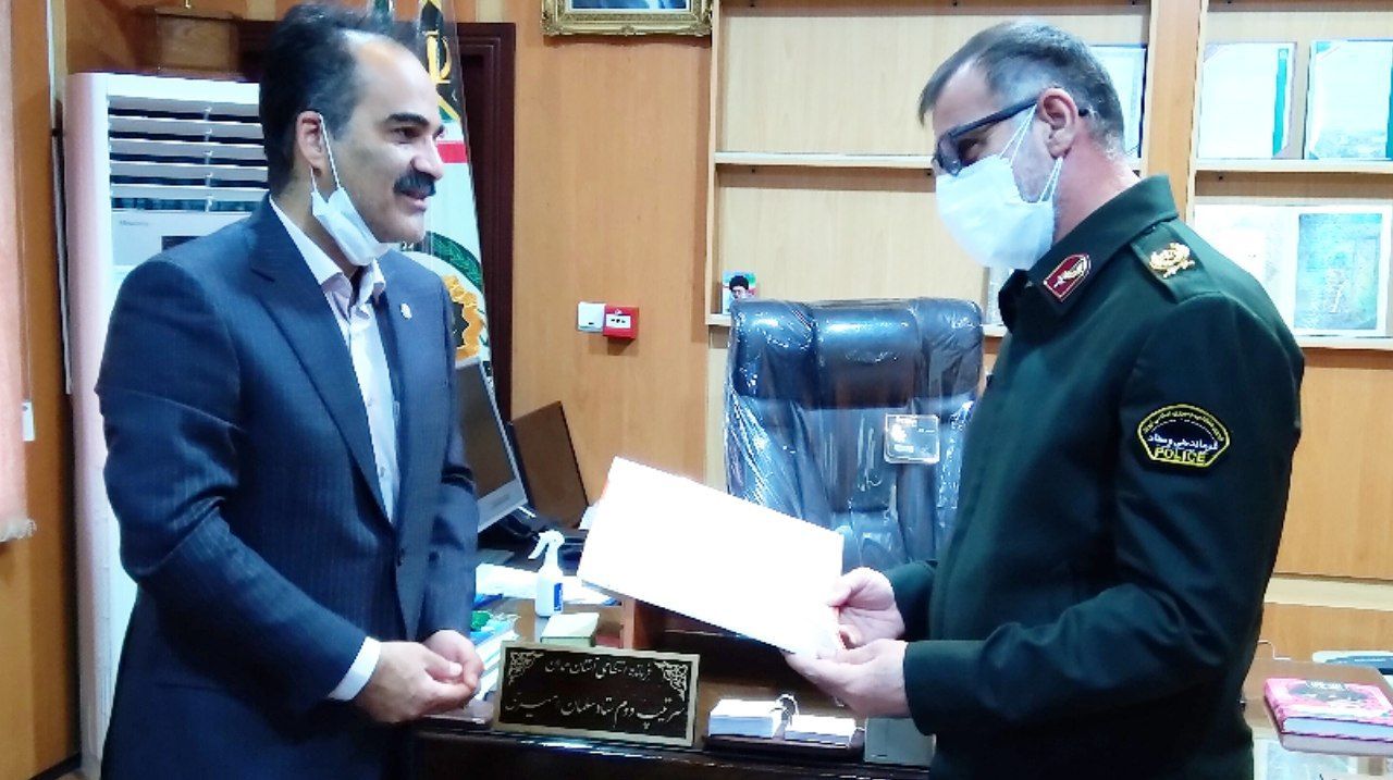 دیدار مدیرعامل نیروگاه شهید مفتح با فرماندهی انتظامی استان همدان